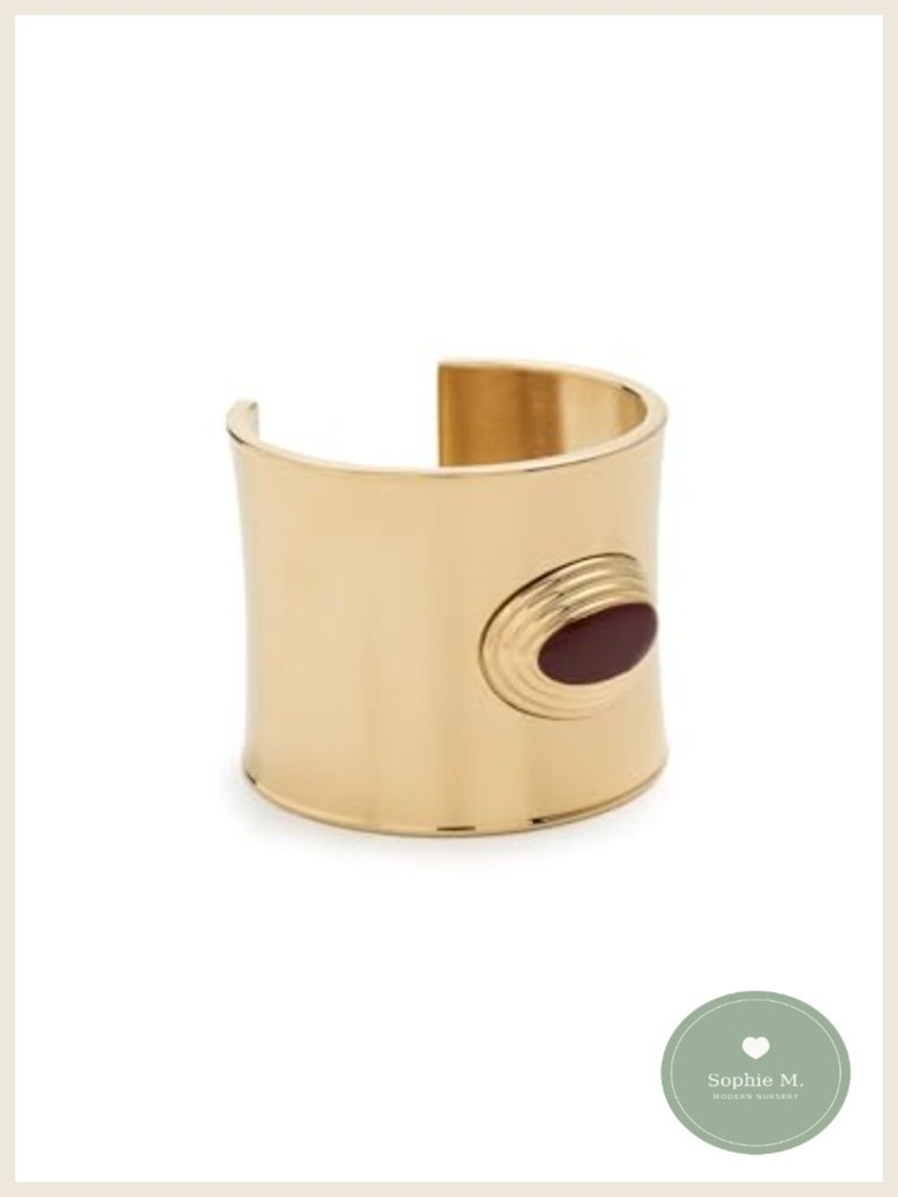 Heaven Mayhem Matilda Cuff Bracelet Enamel Accent 2in Wide